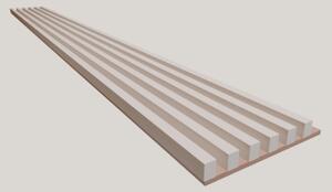 Lamely 3D Stenová lamela 3D PLUS - Lamela Kašmír + MDF doska Mocha mousse