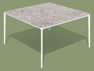 SLIM luxusný záhradný jedálenský stôl štvorcový keramika