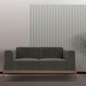 Lamely 3D Stenová lamela 3D PLUS - Lamela Kašmír + MDF doska Zelená matná