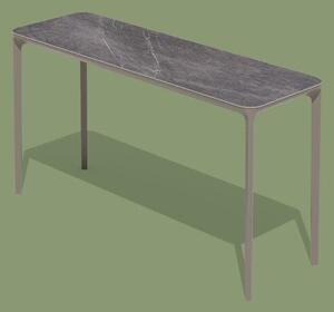 SLIM záhradný konzolový stolík keramika hliník