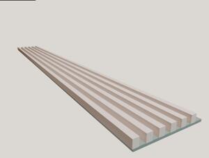 Lamely 3D Stenová lamela 3D PLUS - Lamela Kašmír + MDF doska Zelená matná