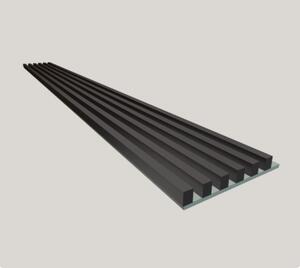 Lamely 3D Stenová lamela 3D PLUS - Lamela Čierna + MDF doska Zelená matná