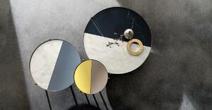 CAMPOS dizajnový kruhový konferenčný stolík viac farieb