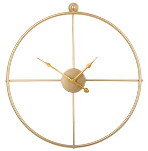 Nástenné hodiny zlaté železo bez číslic Ø 50 cm moderný minimalistický dizajn doplnky