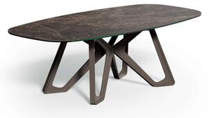 PAPILLON , dizajnový pevný zaoblený jedálenský stôl