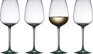Vinné poháre Vienna 530 ml zelené 4 ks