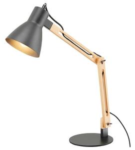 Stolná lampa MONA svetlé drevo/kov