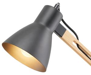 Stolná lampa MONA svetlé drevo/kov