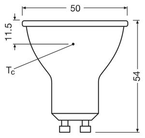 SADA 3x LED Žiarovka PAR16 GU10/6,9W/230V 6500K - Osram