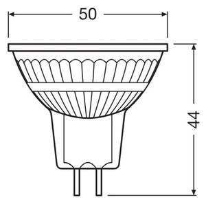 LED stmievateľná žiarovka GU5,3/3,4W/12V 2700K CRI 90 - Osram