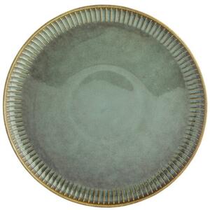 Altom Porcelánový plytký tanier Reactive Sage, 26 cm