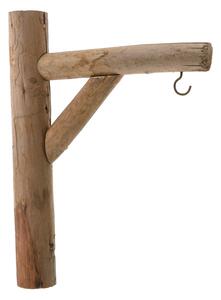 Drevený nástenný hák hnedá, 30 cm