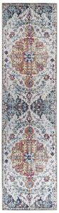 Koberec viacfarebný polyester 80 x 300 cm s orientálnym vzorom behúň moderná kuchyňa chodba