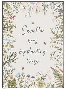 Plechová ceduľa Save The Bees