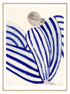 Autorský plagát Blue Stripe At Concorde by Sofia Lind 30x40 cm