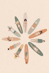 Ilustrácia National Surfing Day Illustration, LucidSurf