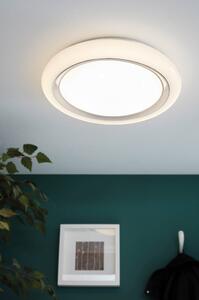 Stropné LED svietidlo CAPASSO biela/strieborná