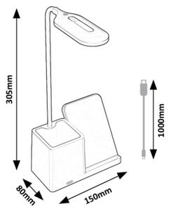 Rabalux 74233 - LED Stmievateľná stolná lampa CERIE LED/4W/5V biela