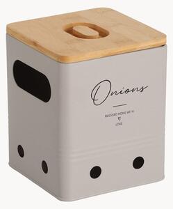 Kuchynská úložná dóza's bambusovým vekom Onions
