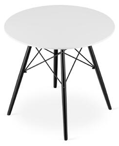 Jedálenský stôl TODI 80 cm - čierna / biela