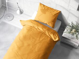 Biante Bavlnené jednofarebné posteľné obliečky Moni MO-036 Horčicové Jednolôžko 140x200 a 70x90 cm