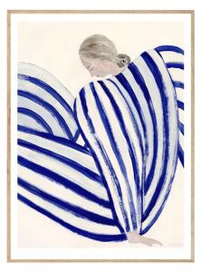 Autorský mini plagát Blue Stripe At Concorde by Sofia Lind A5