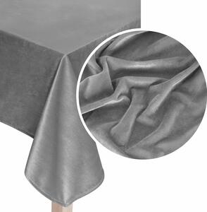 Velúrový obrus SOFT sivý Rozmer: 40x140 cm