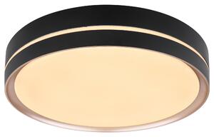 Stropné LED svietidlo MANNI čierna/bronzová