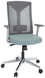 OTOČNÁ STOLIČKA, sieťovina, plochá tkanina, sivá, biela, mätovozelená MID.YOU - Online Only kancelárie, Online Only