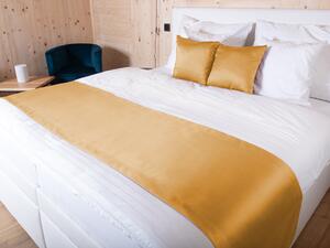 Biante Saténový prehoz/behúň na posteľ Satén LUX-029 Zlatý 50x240 cm
