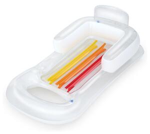 Bestway 43028 Nafukovacie lehátko s operadlom Transparentné