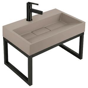 Konglomerátové Umývadlo Na Dosku Rea Goya Taupe 60cm
