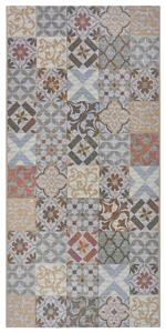 Hanse Home Collection koberce Behúň Cappuccino 105879 Mosaik Grey Multicolored - 75x150 cm