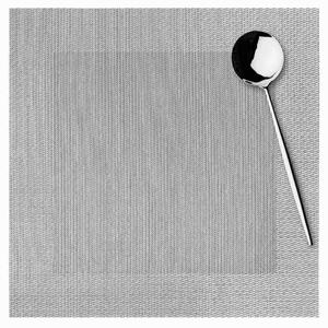 Dekoračné prestieranie LATTE strieborné Rozmer: 10x10 cm