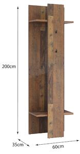 Predsieňový panel CLIF staré drevo/betón