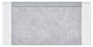 Nástenný panel CANTERO biela vysoký lesk/betón