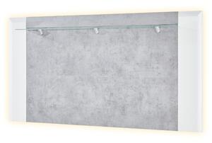 Nástenný panel CANTERO biela vysoký lesk/betón