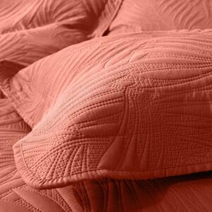 Prešívaná prikrývka na posteľ s optickým efektom "listov"