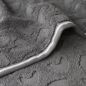 Bavlnená osuška Dark Grey 70 x 140 cm