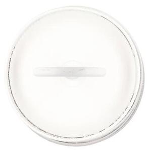 Bílý antik kovový 2-patrový etažér s okrajem Nordic - Ø 28*43 cm - daan kromhout