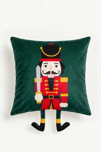 Obliečka na vankúš NUT CRACKER zelená 45x45 cm