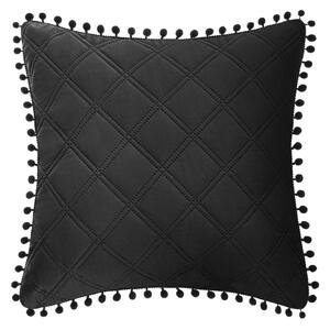 Obliečka na vankúš POMPOO čierna Rozmer: 45x45 cm