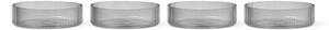 Ferm Living Misky Ripple set 4ks, smoked grey