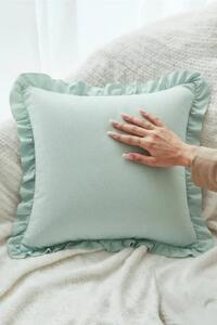 Saténová obliečka na vankúš RUFFY PREMIUM šalviová Rozmer: 50x70 cm