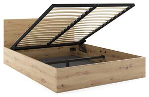 HRUŠKA Manželská posteľ s úložným priestorom PAX 140x200 – dub artisan