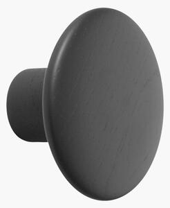 Nástenný háčik z dubového dreva Dots, Ø 9 cm