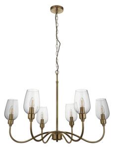 Endon 107791 - Luster na reťazi 6xE14/6W/230V mosadz