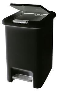 Odpadkový kôš AWONA II čierna/strieborná, 30 l