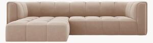 Modulárna rohová pohovka Francesca Beige & Black (3-miestna)