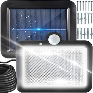 LED solárne osvetlenie so senzorom Solárna lampa Solárne svetlo s detektorom pohybu Solárny reflektor Reflektor so senzorom pohybu IP65 108 LED Retoo